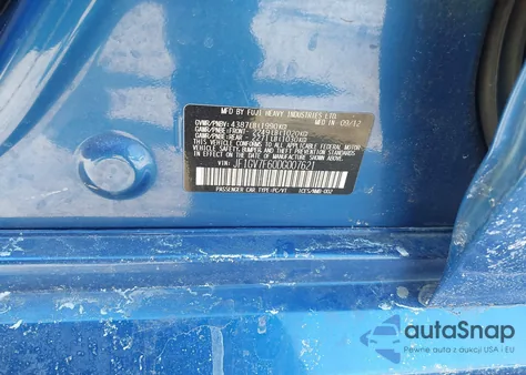 2013 Subaru Impreza Wrx Limited from USA, damaged, VIN JF1GV7F60DG007621